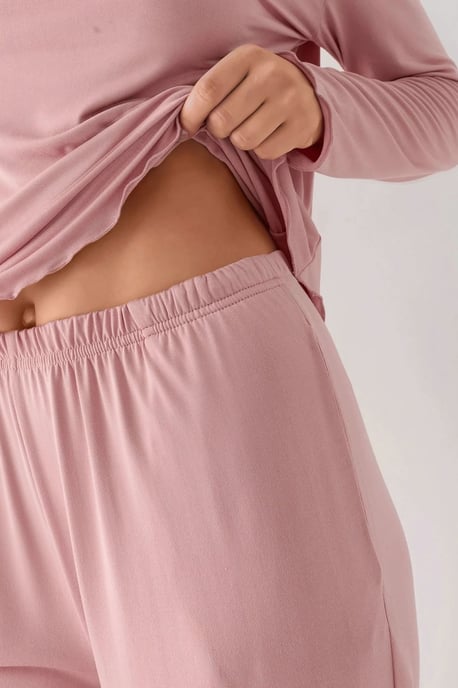 Gezellige Relaxed Fit Lange Mouwen Pyjama Set - Image 4