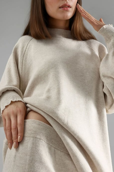 Losse Fit Sweater & Broek Gebreide Co-ord Set - Image 6