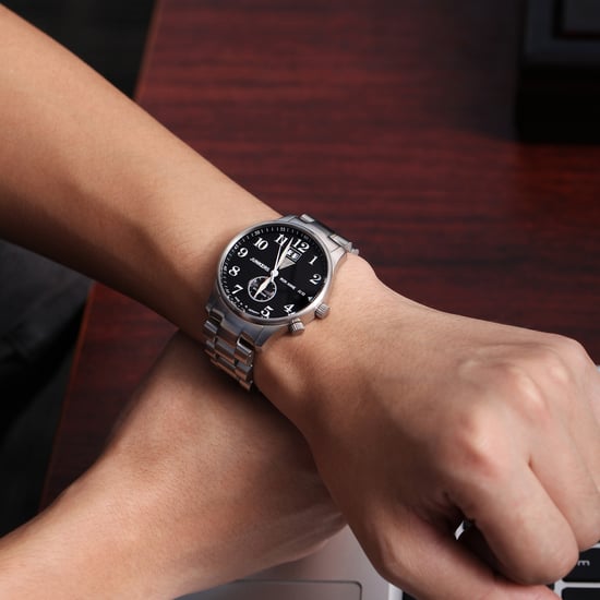JUNKERS Iron Annie Ju52 Series Men's Quartz Watch with Silver Steel Bracelet 6640M-2 - Image 3