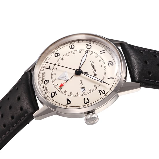 Junkers Men’s 6946-5 Pilot Watch Aviation Chronograph Classic Analog Display with Date Window Luminous Hands - Image 2