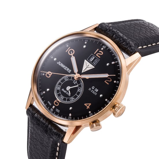 JUNKERS G38 Series Men's Quartz Watch with Black Leather Strap 6942-5 - Image 2