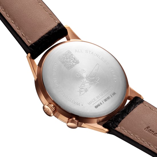 JUNKERS G38 Series Men's Quartz Watch with Black Leather Strap 6942-5 - Image 3