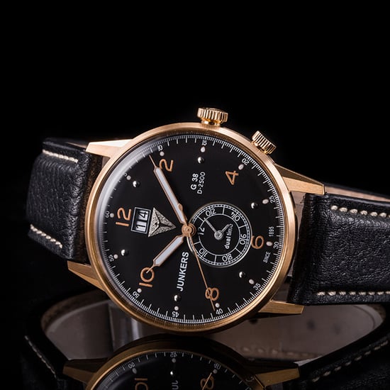 JUNKERS G38 Series Men's Quartz Watch with Black Leather Strap 6942-5 - Image 5