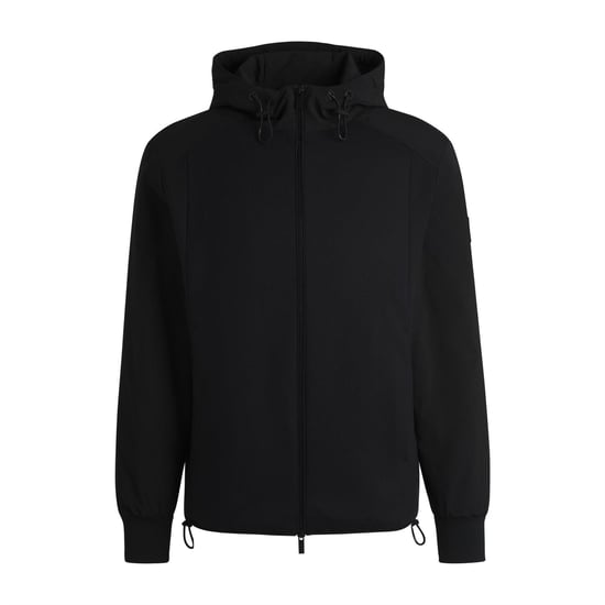 Men's Boss Hooded Regular Fit Sweatshirt in Black 001 - Image 1