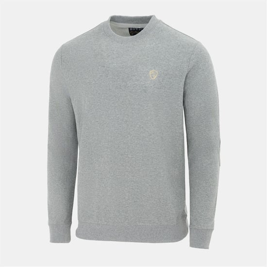 Men's Howick Crew Neck  Jumper in Grey - Image 3