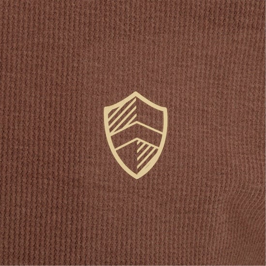 Men's Howick Crew Neck  Jumper in Dark Brown - Image 4