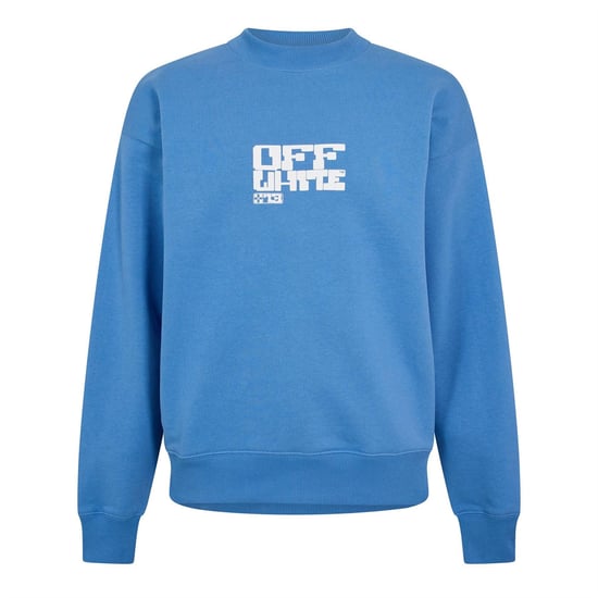 Men's Off White Crew Sweatshirt in Allure - Image 1