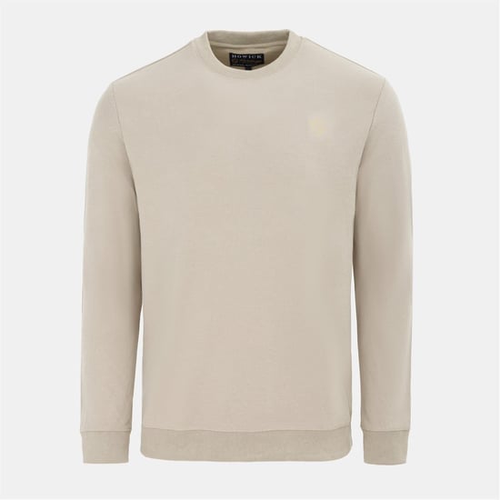 Men's Howick Crew Neck Jumper in Khaki - Image 1