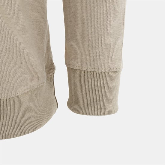 Men's Howick Crew Neck Jumper in Khaki - Image 6