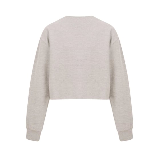 Women's Miso Cropped Sweatshirt in Oatmeal - Image 2
