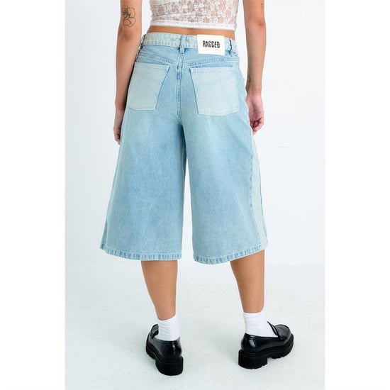 Women's The Ragged Priest Rag Highway Jort in Light Blue - Image 2