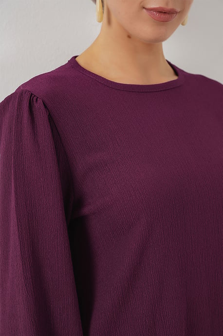 Gelaagde Tuniek met Lange Mouwen en Wijde Broek Set - Image 5