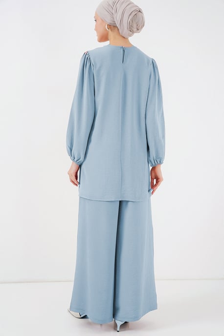 Tunic en Wijde Pantalon Twee-Delige Set - Image 3