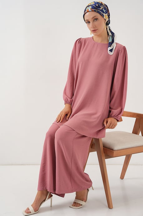 Tunic & Wijde Pantalon Twee-Delige Set - Image 3