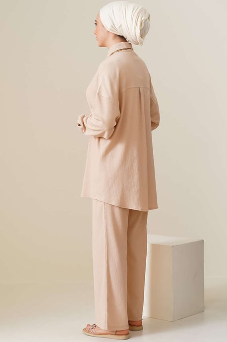 Oversized Skjorta & Byxor Tvådelat Set - Image 4