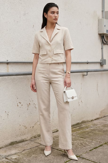 Shirt met Pocket Detail en Broek Twee-Delig Set - Image 6