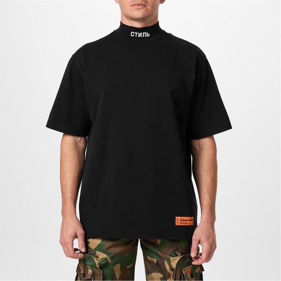 Men's Heron Preston Heron Ss Tneck Ctnmb in Black/White - Image 1