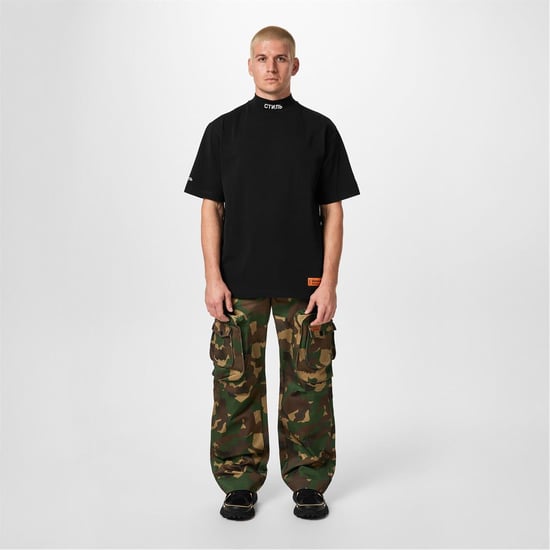 Men's Heron Preston Heron Ss Tneck Ctnmb in Black/White - Image 4