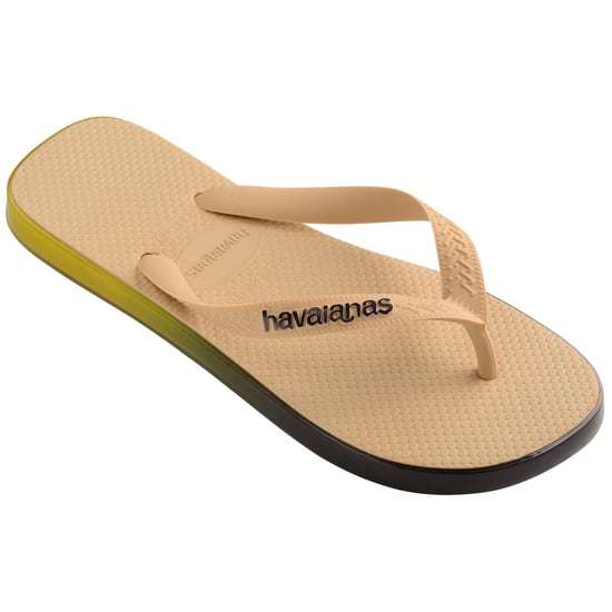 Men's Havaianas Gradient Pattern Thong Toe Flip Flops in Gold - Image 2