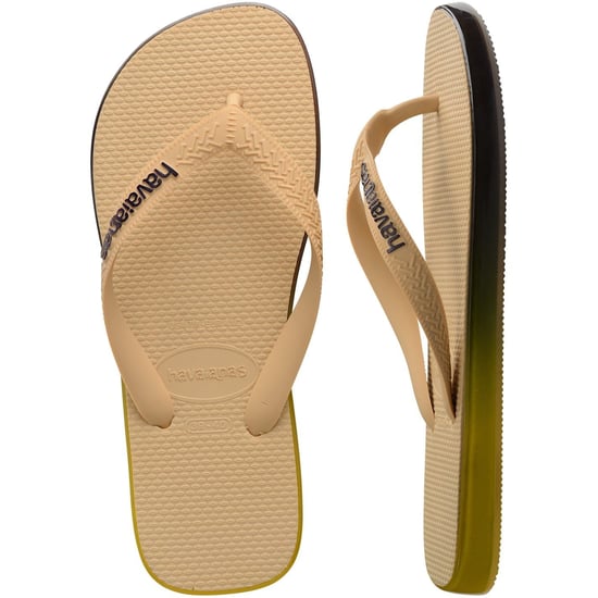 Men's Havaianas Gradient Pattern Thong Toe Flip Flops in Gold - Image 3