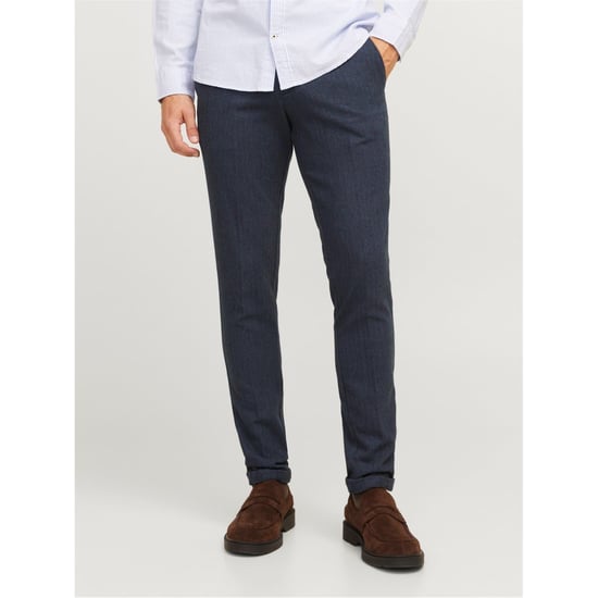 Men's Jack and Jones J Henry Slim Cut Chinos in Navy Blazer - Image 3