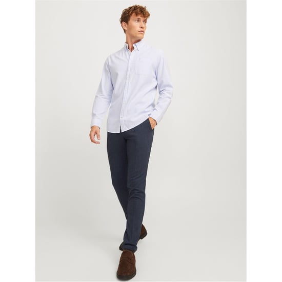 Men's Jack and Jones J Henry Slim Cut Chinos in Navy Blazer - Image 4
