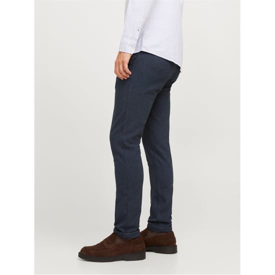 Men's Jack and Jones J Henry Slim Cut Chinos in Navy Blazer - Image 6