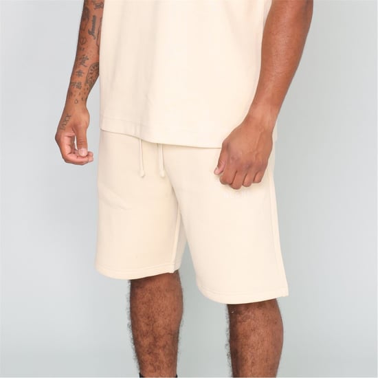 Men's Blank Essentials Arch Hoody Print Shorts in Summer Sand - Image 3