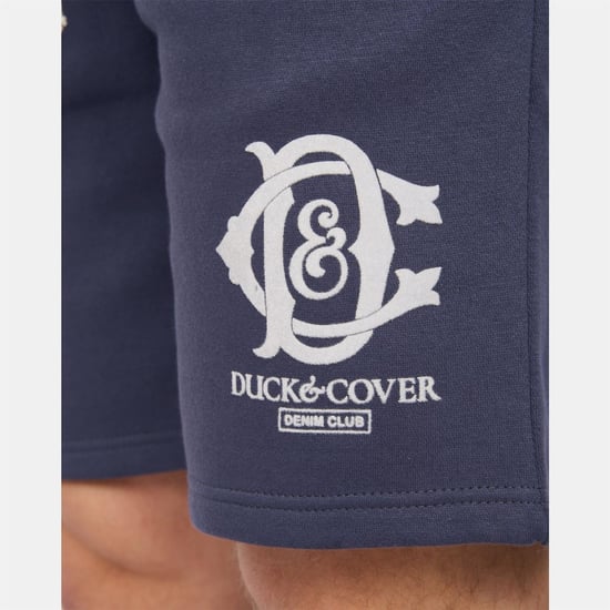Men's Duck and Cover Randolph Tailored Shorts in Blue - Image 5