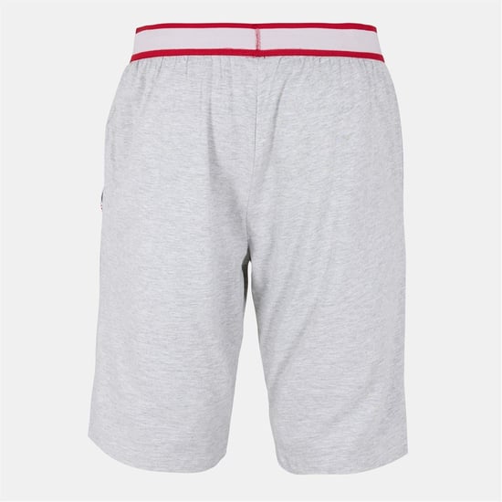 Men's Penguin Solid Patterned Wordmark Pyjama Shorts in Grey - Image 2