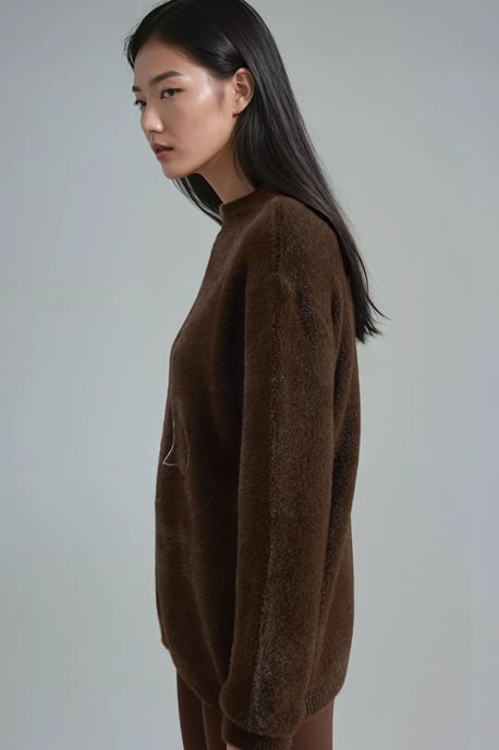 Oversize Teddy Bär Plushtröja - Image 4