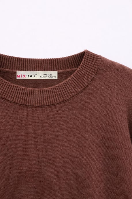 Oversized Ribbed Knit Sweater - Image 2