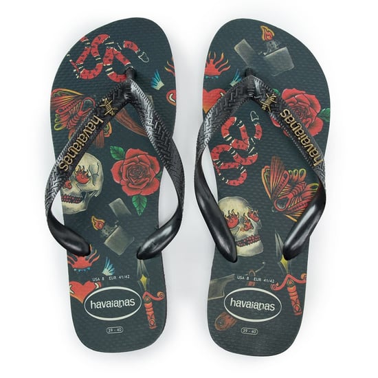 Women's Havaianas Hav. Top Tribo Ruby Red Black 39 40 Flip Flops in Black/Black - Image 4