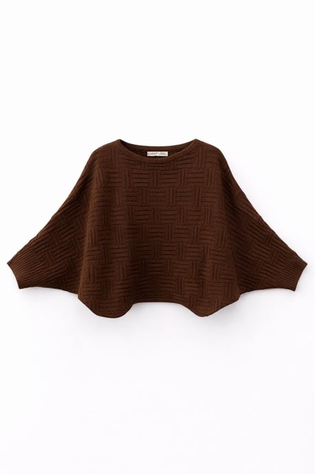 Oversized Textuur Geribbelde Rundhals Trui - Image 2