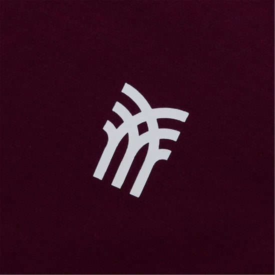 Men's Fenchurch Walsh Regular Fit Long Sleeve T-Shirt in Burgundy - Image 3