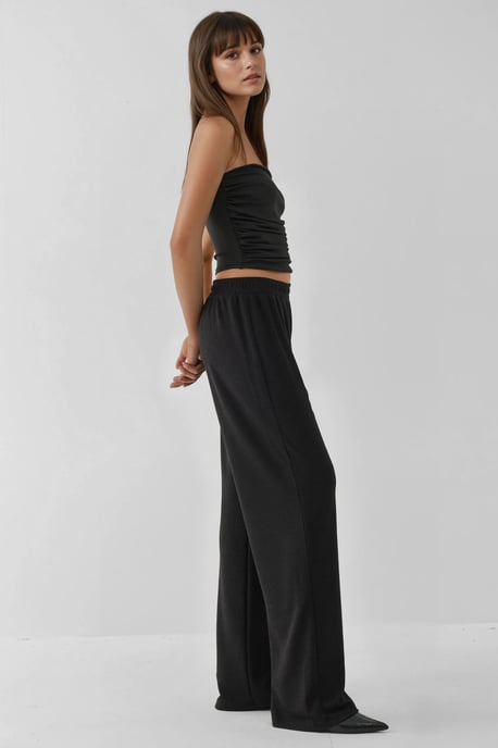 Breda Leggins i Texturerad Stickning - Image 4