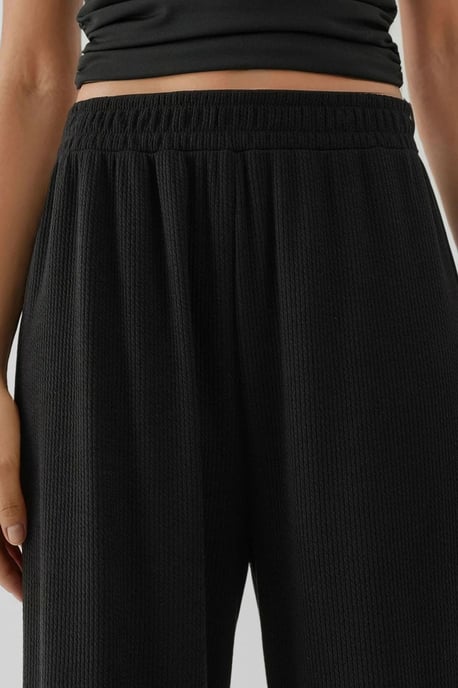 Breda Leggins i Texturerad Stickning - Image 6