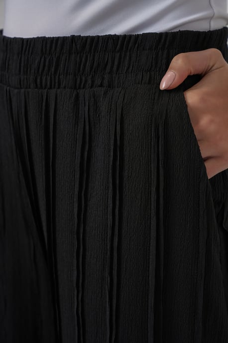 Brede Pijpen Textuur Pull-On Broek - Image 6