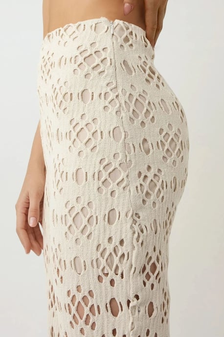 Uitgesneden Gedetailleerde Wijde Pijpen Broek Pika Collectie - Image 3