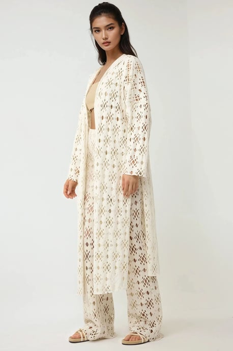 Uitgesneden Gedetailleerde Wijde Pijpen Broek Pika Collectie - Image 6