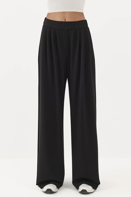 Zachte Touch Plissé Wijde Pantalon - Image 6