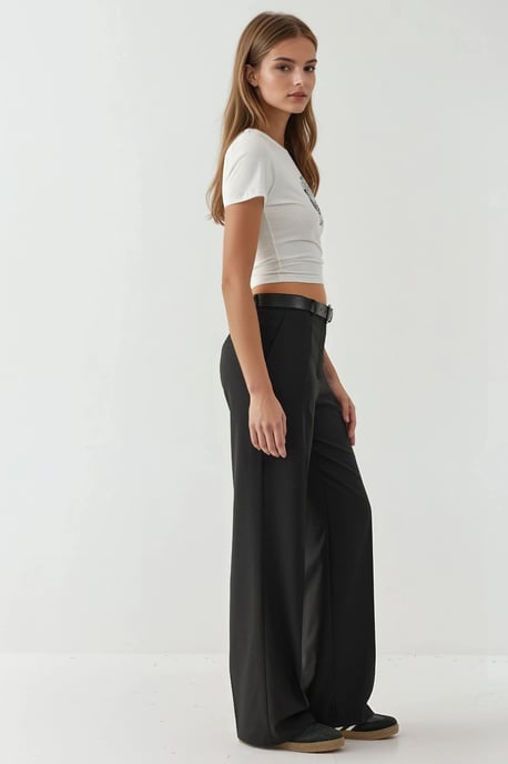 Viscose Blend Rechtaflopende Broek - Image 3