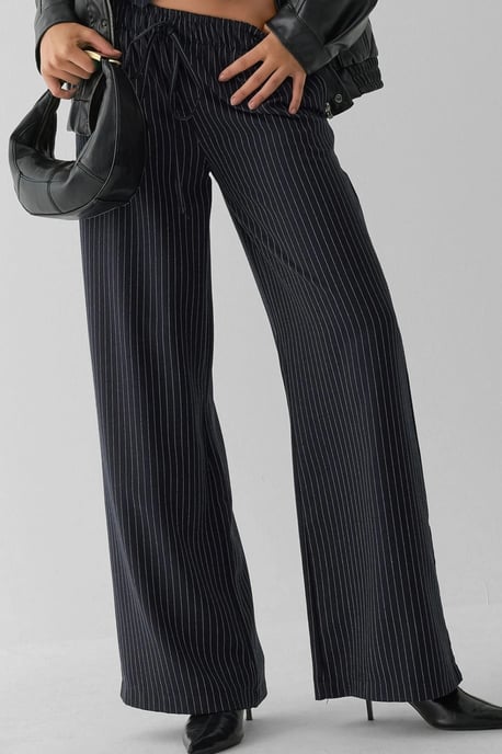 Gestreepte Wijde Pantalons - Image 1