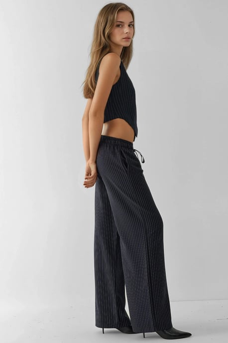 Gestreepte Wijde Pantalons - Image 2