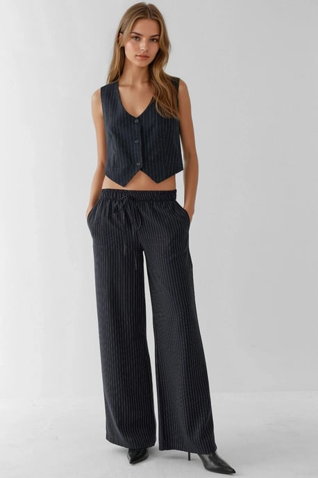 Gestreepte Wijde Pantalons - Image 4