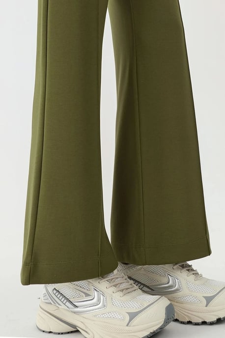 Modal Touch Ribbels Gedetailleerde Wijde Pantalons - Image 5