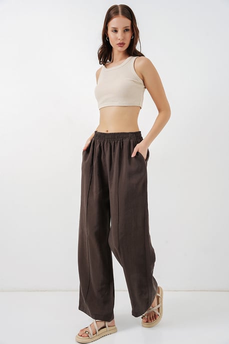 Wijdere Broek met Elastische Taille - Image 5