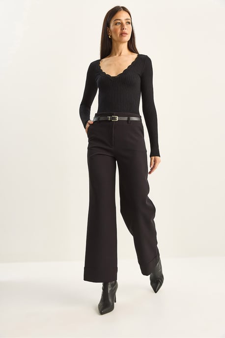 Hoge Taille Wijde Pantalon - Image 2