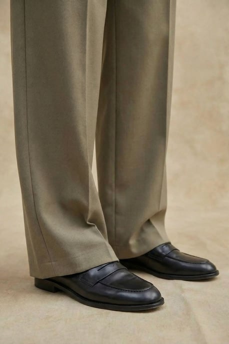 Hoge Taille Plissé Brede Pijpen Broek - Image 6