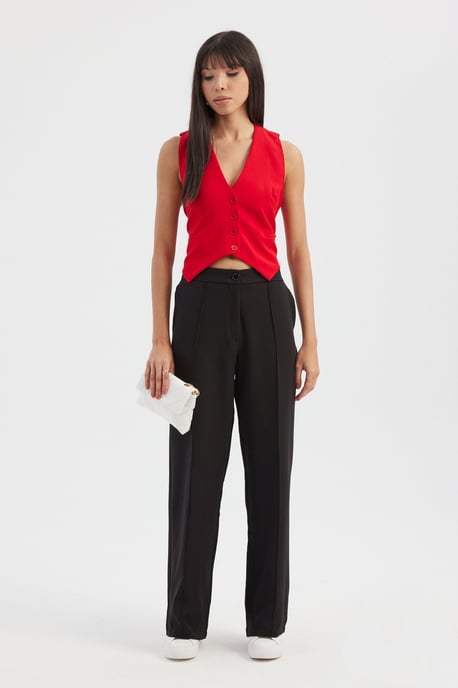 High Waist Wide Leg Trousers - Image 2